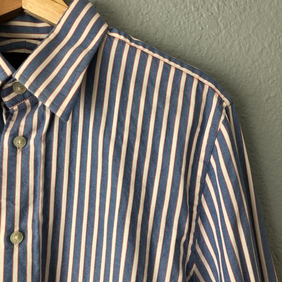 ☀️Express Design Studio Pinstriped Button Up Top - Picture 2 of 5